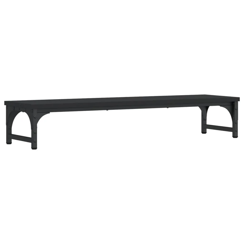 vidaXL Monitor Stand Black 85x23x15.5 cm Engineered Wood