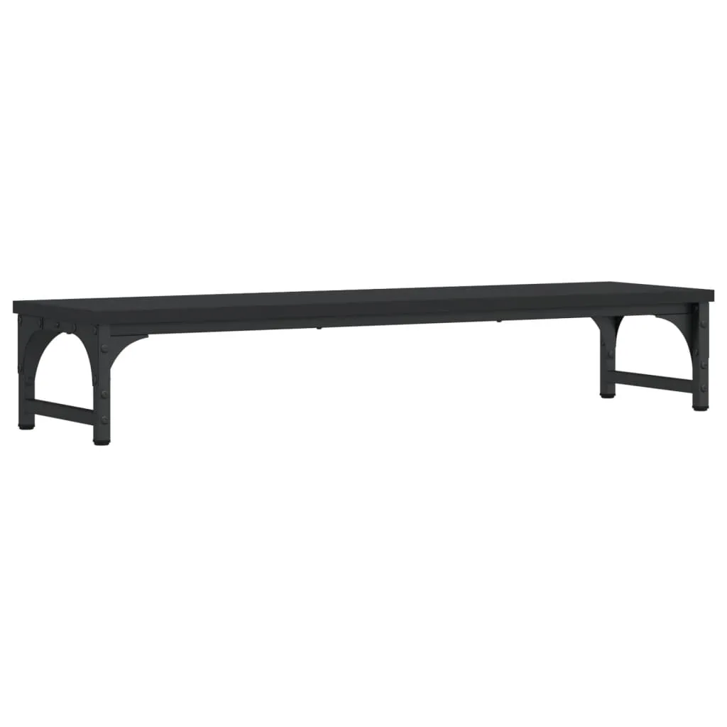 vidaXL Monitor Stand Black 85x23x15.5 cm Engineered Wood