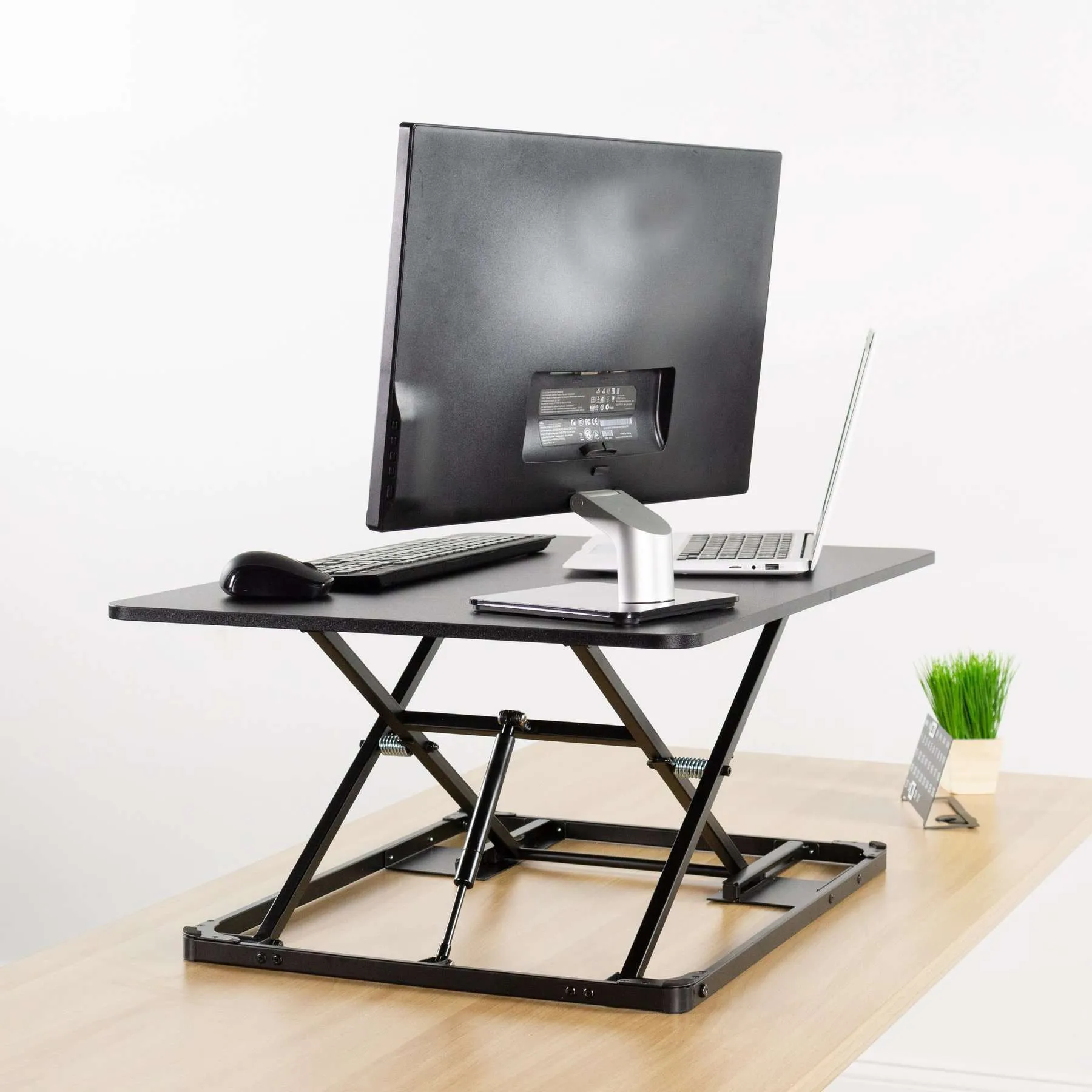 VIVO Black 31" Single Top Portable Desk Riser, DESK-V000I