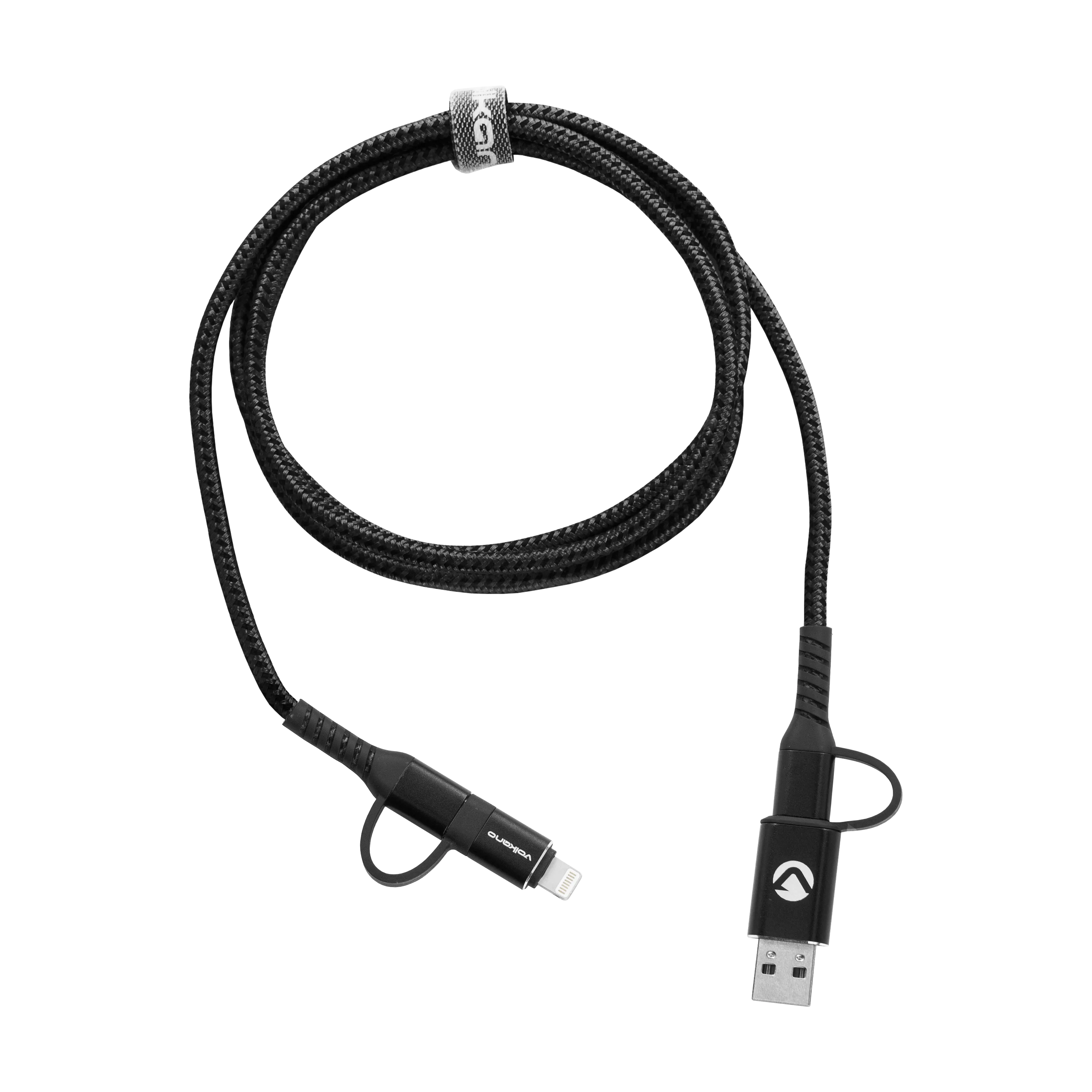 Volkano Weave series 4-in-1 charge & data cable