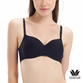 Wacoal Surprise Comfort Bra บราไร้โครง ฟองน้ำบาง 8 มิล นุ่มสบาย รุ่น WB3X96 สีดำ (BL)