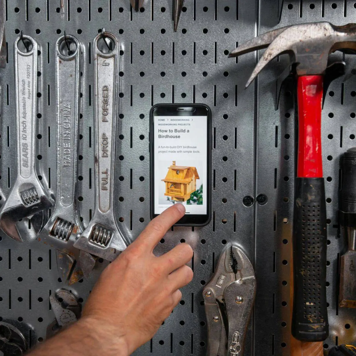 Wall Mount for Mobile Phones - Charcoal