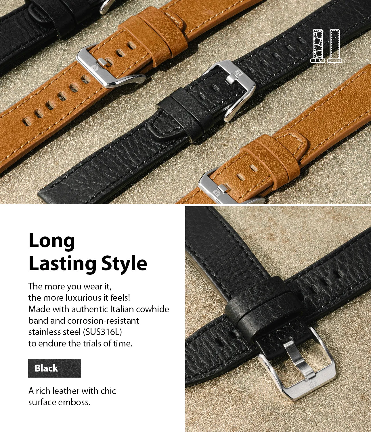 Watch Lug 20mm | Leather One Classic Band