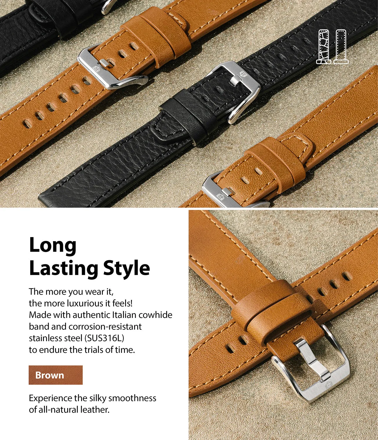 Watch Lug 20mm | Leather One Classic Band