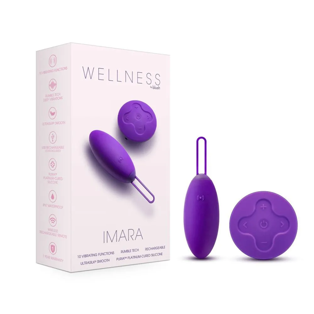 Wellness Imara Vibrating Egg With Remote (Purple)