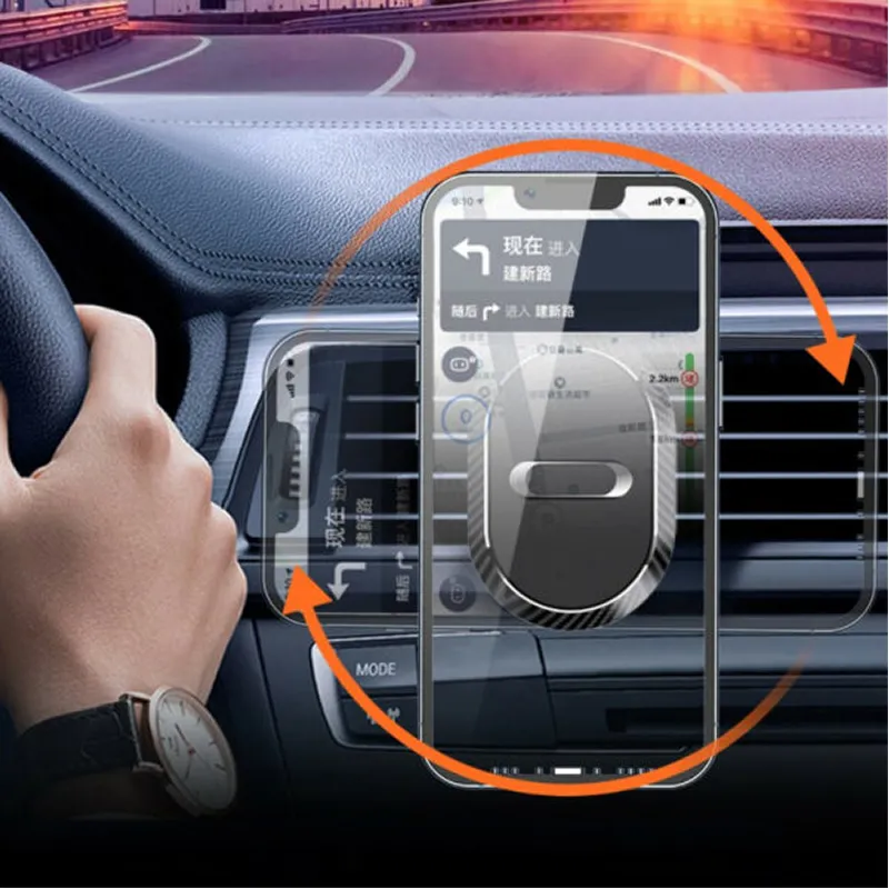 Wireless Car Air Vent Magnetic Phone Holder- As-50480