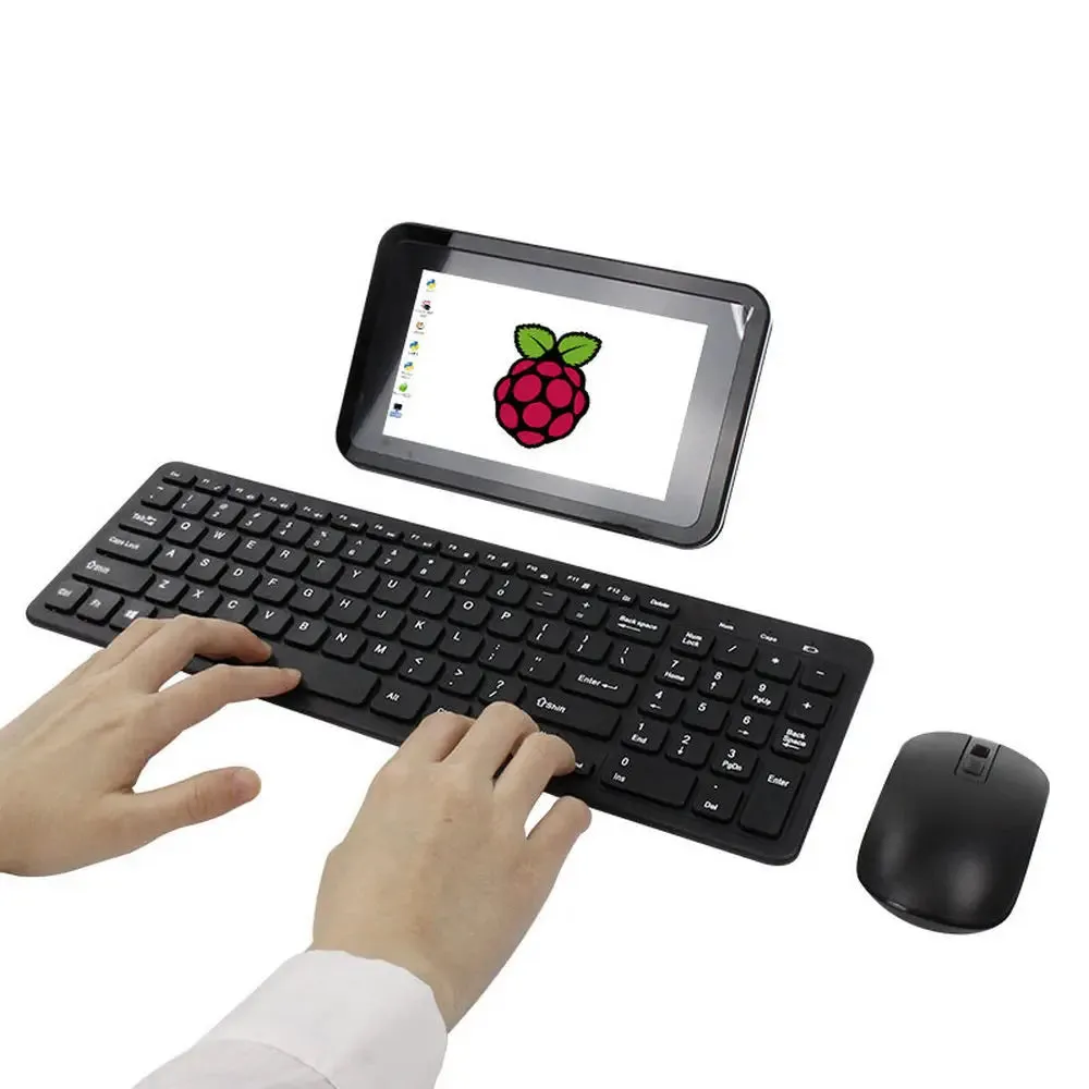 Wireless keyboard and mouse set compatible with Raspberry Pi/Jetson NANO/RDK X3(Without Batteries)