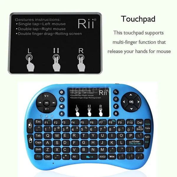 Wireless Keyboard Handheld Touch-pad Keyboard Mouse for PC