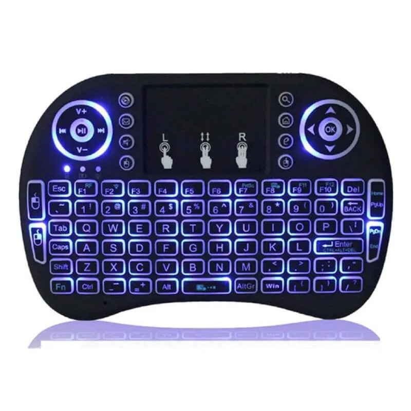 Wireless Keyboard Mini Wireless Keyboard With Touchpad Mouse Combo Qwerty Keypad,Rechargeable Handheld Keyboard Remote