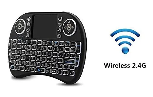 Wireless Keyboard Mini Wireless Keyboard With Touchpad Mouse Combo Qwerty Keypad,Rechargeable Handheld Keyboard Remote