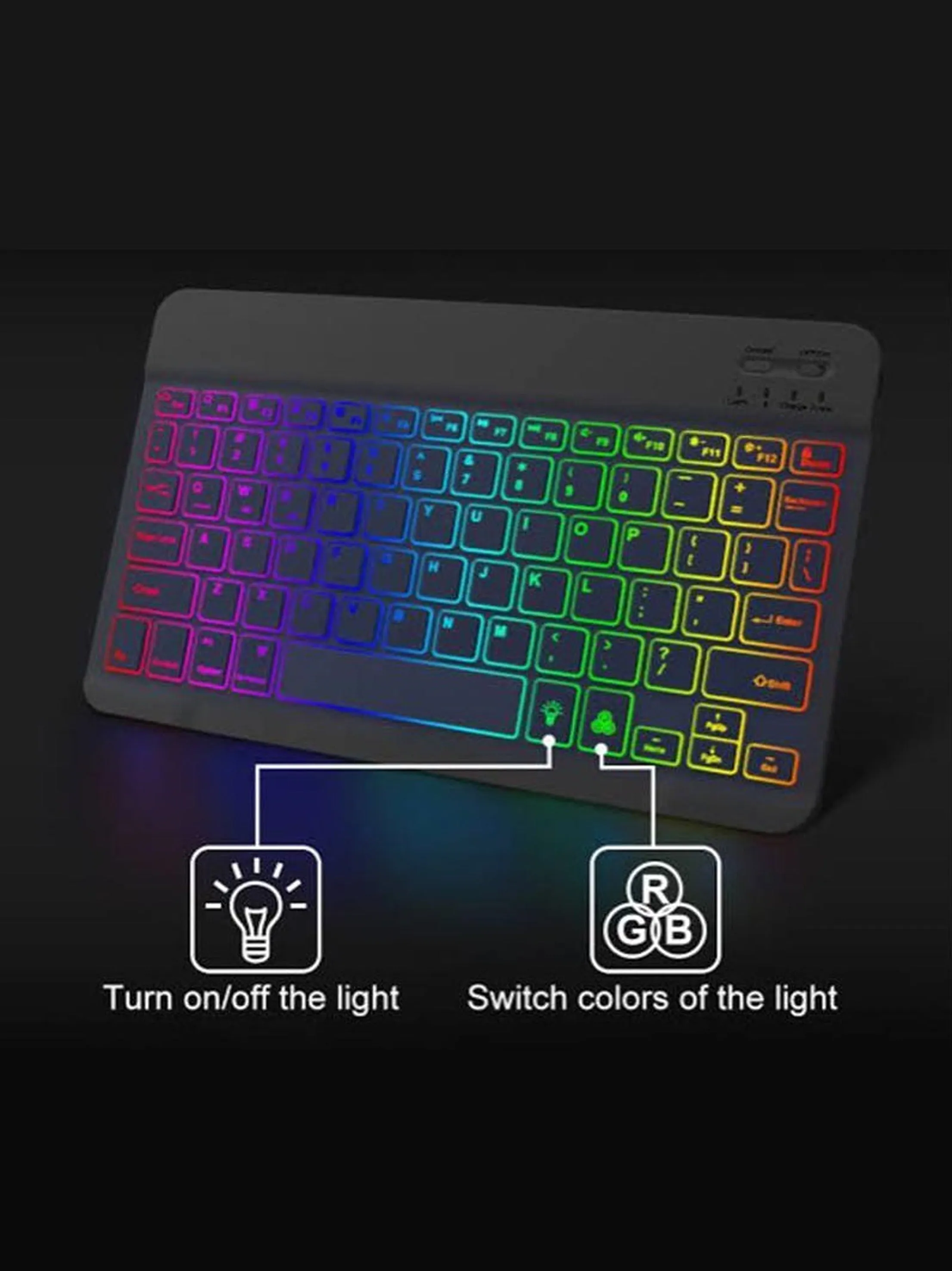 Wireless Keyboard With Illuminated Keys