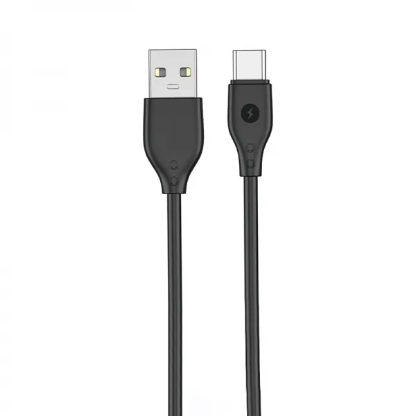 WIWU WI-C001 PIONEER USB TO TYPE-C CHARGING CABLE 2.4A 1M - BLACK