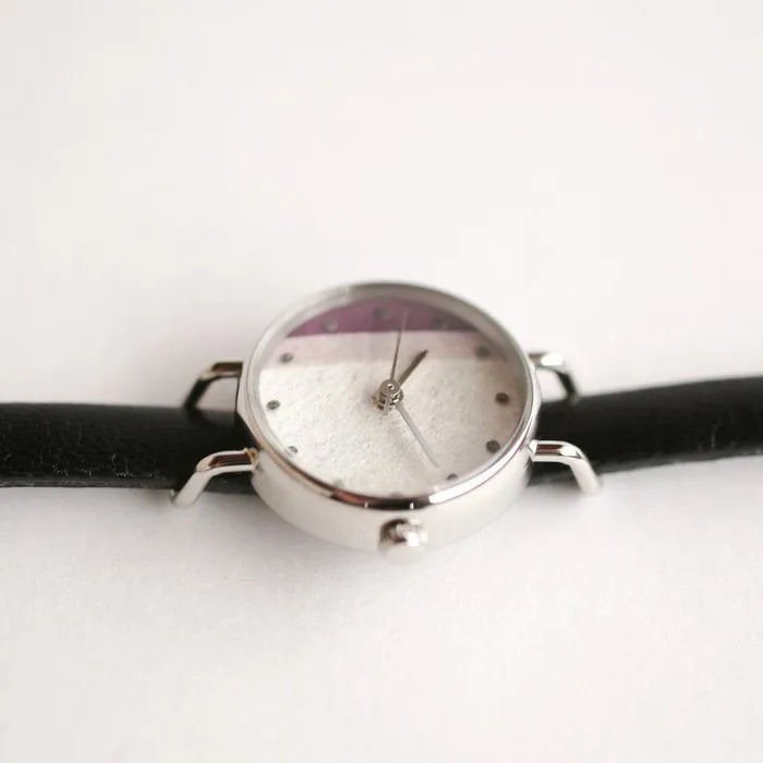 Women's Wristwatch - Wisteria Color, Japanese handmade wrist watch