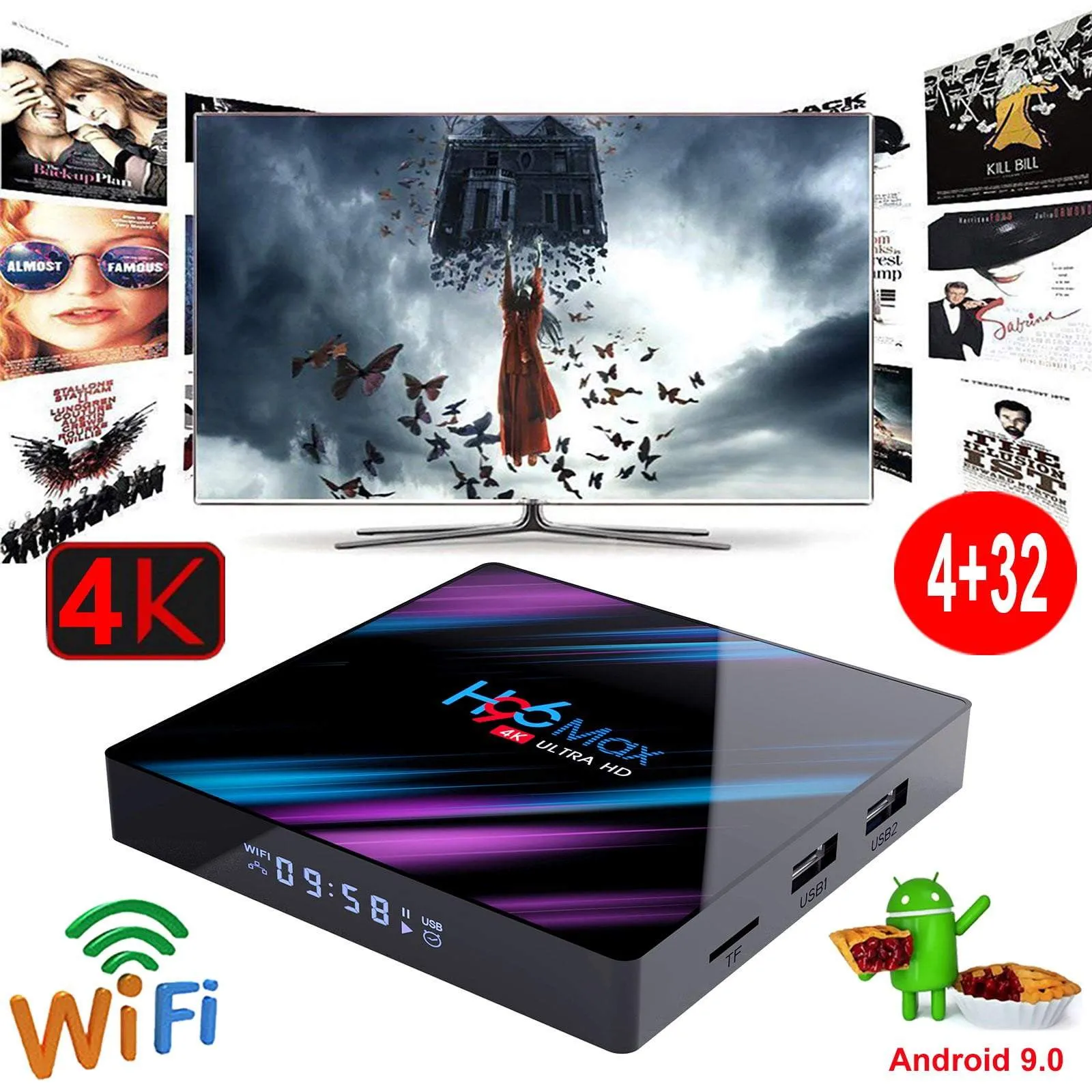 XGODY Top TV Box | H96 MAX 32GB TV Android Samrt Box Real 4K Stream Media