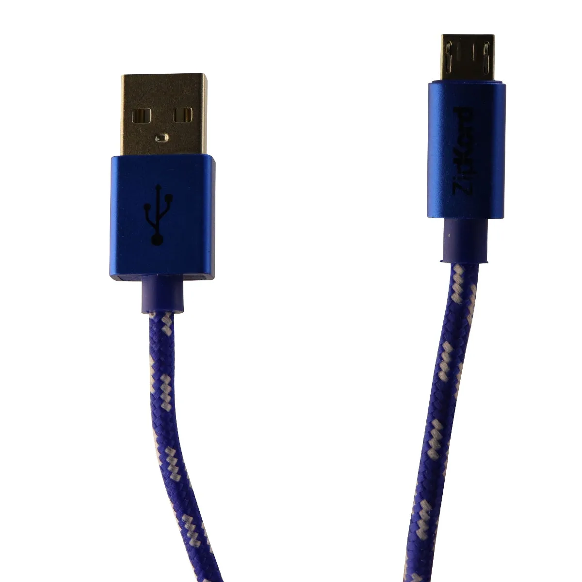 ZipKord (ZKCB5PEBL14) 3Ft Charge & Sync Data Cable for Micro USB Devices - Blue